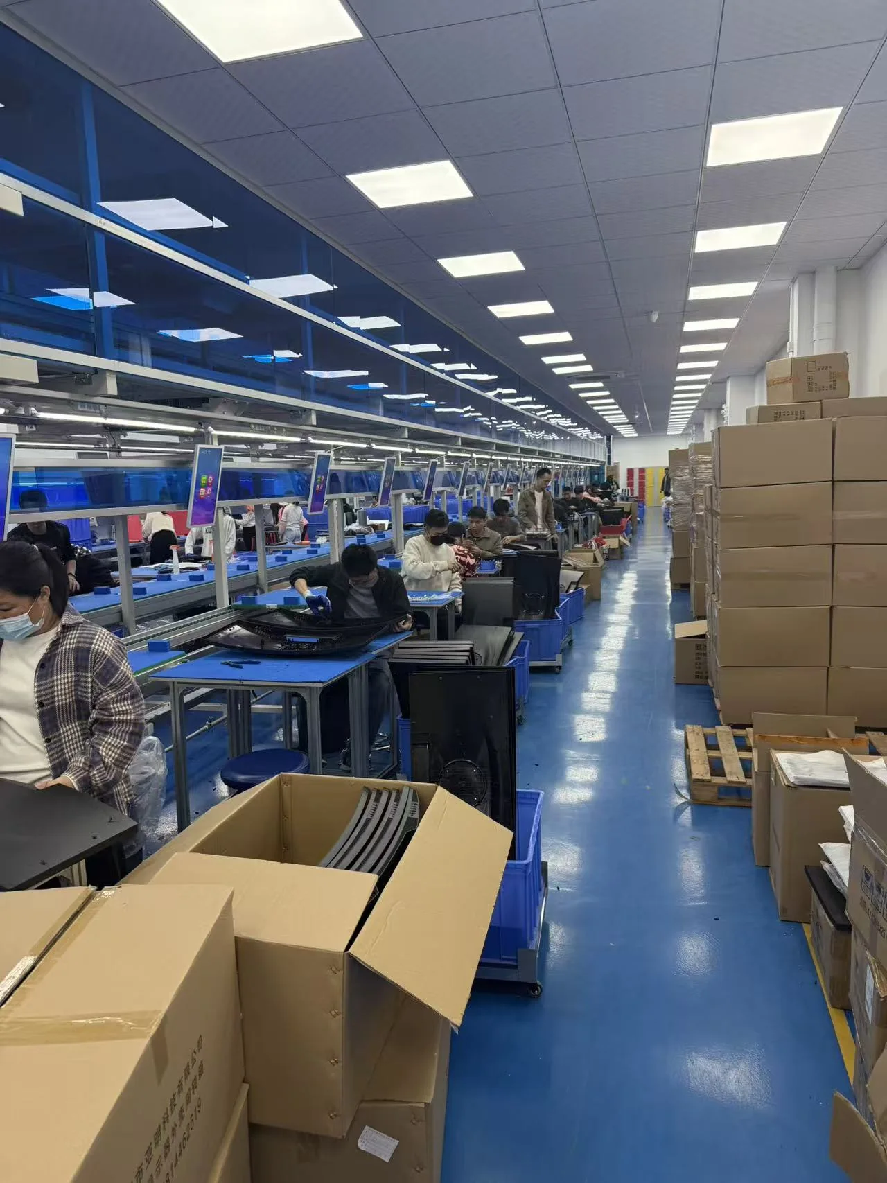 Yanxun Display monitor assembly and production line